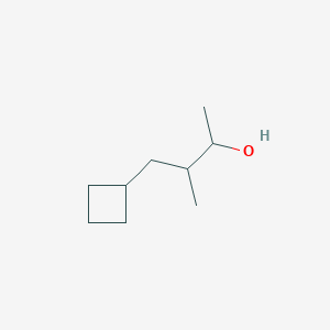 molecular formula C9H18O B13089967 4-Cyclobutyl-3-methylbutan-2-ol 