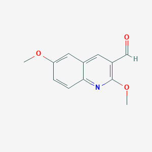 molecular formula C12H11NO3 B1309000 2,6-Dimethoxyquinoline-3-carbaldehyde CAS No. 883549-54-0
