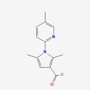 molecular formula C13H14N2O B1309001 2,5-Dimethyl-1-(5-methyl-pyridin-2-yl)-1H-pyrrole-3-carbaldehyde CAS No. 876717-21-4