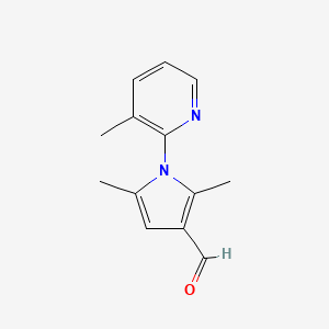 molecular formula C13H14N2O B1309002 2,5-Dimethyl-1-(3-methyl-pyridin-2-yl)-1H-pyrrole-3-carbaldehyde CAS No. 142230-98-6