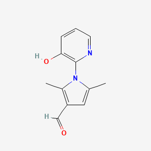 molecular formula C12H12N2O2 B1309003 1-(3-Hydroxy-pyridin-2-yl)-2,5-dimethyl-1H-pyrrole-3-carbaldehyde CAS No. 876717-25-8
