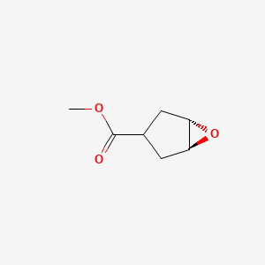 molecular formula C7H10O3 B13090034 trans-Methyl 6-oxabicyclo[3.1.0]hexane-3-carboxylate 