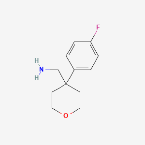 molecular formula C12H16FNO B1309008 [4-(4-Fluorophenyl)oxan-4-yl]methanamine CAS No. 889939-79-1