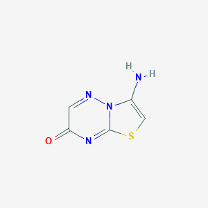 molecular formula C5H4N4OS B1309015 3-Amino-thiazolo[3,2-b][1,2,4]triazin-7-one CAS No. 876717-68-9