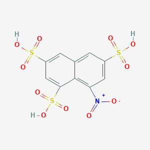 molecular formula C10H7NO11S3 B13090197 8-Nitronaphthalene-1,3,6-trisulfonic acid CAS No. 38267-31-1