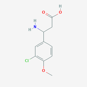 3-Amino-3-(3-chloro-4-methoxyphenyl)propanoic acid