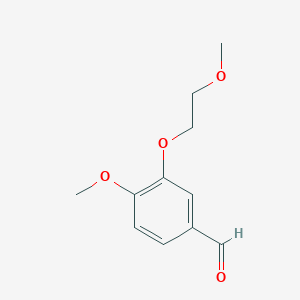 molecular formula C11H14O4 B1309041 4-methoxy-3-(2-methoxyethoxy)benzaldehyde CAS No. 116168-89-9