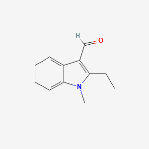 molecular formula C12H13NO B1309044 2-Ethyl-1-methyl-1H-indole-3-carbaldehyde CAS No. 878433-03-5