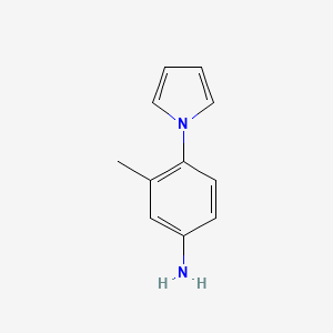 molecular formula C11H12N2 B1309052 3-Methyl-4-pyrrol-1-yl-phenylamine CAS No. 137352-76-2