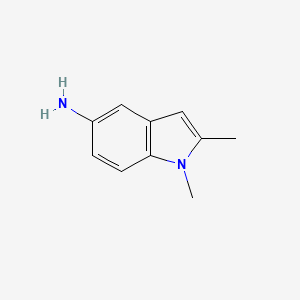 molecular formula C10H12N2 B1309053 1,2-Dimethyl-1H-indol-5-amine CAS No. 7570-48-1