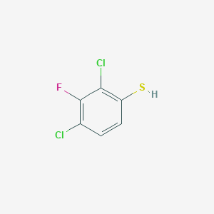 molecular formula C6H3Cl2FS B13090559 2,4-Dichloro-3-fluorobenzenethiol 