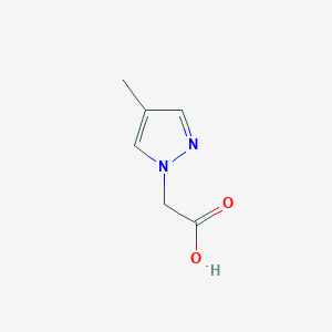 molecular formula C6H8N2O2 B1309059 2-(4-methyl-1H-pyrazol-1-yl)acetic acid CAS No. 956364-44-6
