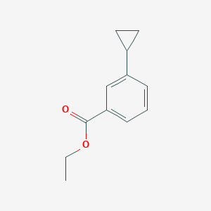 molecular formula C12H14O2 B13090641 Ethyl 3-cyclopropylbenzoate 