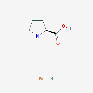 molecular formula C6H12BrNO2 B13090766 DL-alpha-Methylprolinehbr 
