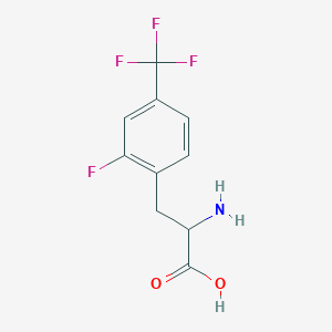 molecular formula C10H9F4NO2 B1309083 2-氨基-3-[2-氟-4-(三氟甲基)苯基]丙酸 CAS No. 439587-15-2
