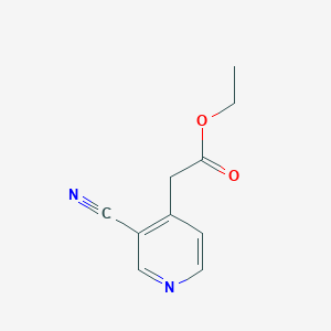 molecular formula C10H10N2O2 B13090839 Ethyl 2-(3-cyanopyridin-4-YL)acetate 