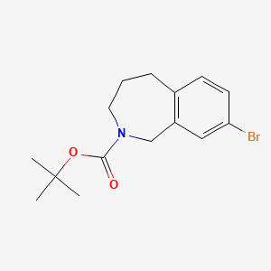 molecular formula C15H20BrNO2 B13090919 tert-Butyl 8-bromo-4,5-dihydro-1H-benzo[c]azepine-2(3H)-carboxylate 