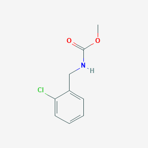 molecular formula C9H10ClNO2 B13090943 Methyl 2-chlorobenzylcarbamate 