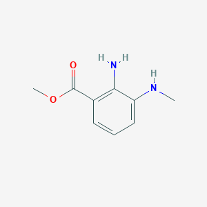 molecular formula C9H12N2O2 B13090945 Methyl 2-amino-3-(methylamino)benzoate 