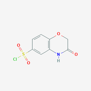 molecular formula C8H6ClNO4S B1309096 3-oxo-3,4-dihydro-2H-1,4-benzoxazine-6-sulfonyl chloride CAS No. 31794-45-3