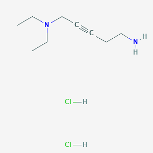 molecular formula C9H20Cl2N2 B13091035 N1,N1-Diethylpent-2-yne-1,5-diamine dihydrochloride 
