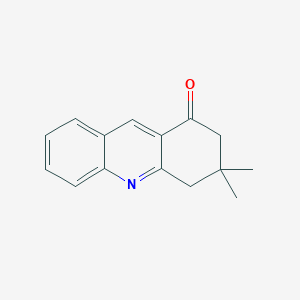 molecular formula C15H15NO B13091110 3,3-Dimethyl-3,4-dihydroacridin-1(2H)-one CAS No. 72989-31-2