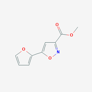 molecular formula C9H7NO4 B1309116 Methyl 5-(2-furyl)isoxazole-3-carboxylate CAS No. 33545-41-4