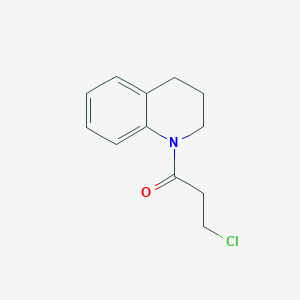 molecular formula C12H14ClNO B1309123 1-(3-Chloropropanoyl)-1,2,3,4-tetrahydroquinoline CAS No. 91494-44-9