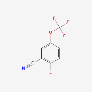 molecular formula C8H3F4NO B1309124 2-Fluoro-5-(trifluoromethoxy)benzonitrile CAS No. 886498-08-4