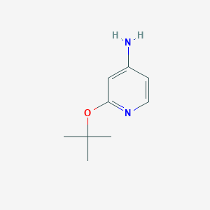 molecular formula C9H14N2O B13091269 2-(Tert-butoxy)pyridin-4-amine 