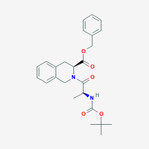 benzyl (3S)-2-[(2S)-2-[(2-methylpropan-2-yl)oxycarbonylamino]propanoyl]-3,4-dihydro-1H-isoquinoline-3-carboxylate