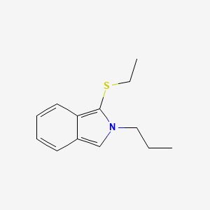 molecular formula C13H17NS B13091334 1-(Ethylsulfanyl)-2-propyl-2H-isoindole CAS No. 61214-22-0
