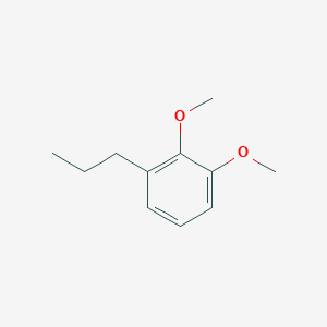 molecular formula C11H16O2 B13091349 1,2-Dimethoxy-3-propylbenzene 