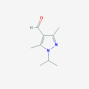 molecular formula C9H14N2O B1309136 1-异丙基-3,5-二甲基-1H-吡唑-4-甲醛 CAS No. 890626-07-0