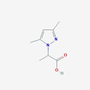 molecular formula C8H12N2O2 B1309139 2-(3,5-二甲基-1H-吡唑-1-基)丙酸 CAS No. 956508-33-1