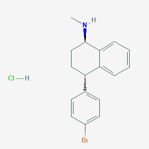 (1R,4S)-4-(4-Bromophenyl)-N-methyl-1,2,3,4-tetrahydronaphthalen-1-amine;hydrochloride