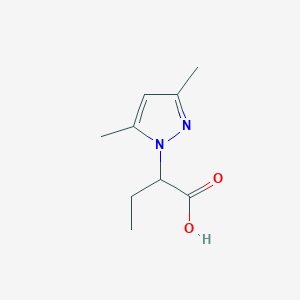 molecular formula C9H14N2O2 B1309140 2-(3,5-Dimethyl-pyrazol-1-yl)-butyric acid CAS No. 7007-11-6