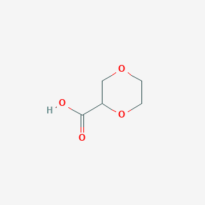 molecular formula C5H8O4 B1309141 1,4-dioxane-2-carboxylic Acid CAS No. 89364-41-0