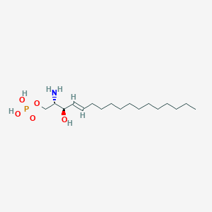 B1309150 (2S,3R,4E)-2-aminoheptadec-4-ene-1,3-diol-1-phosphate CAS No. 474923-27-8