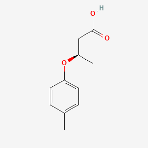 molecular formula C11H14O3 B13091504 (3R)-3-(4-methylphenoxy)butanoic acid 
