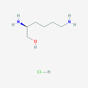 molecular formula C6H17ClN2O B13091530 (S)-2,6-Diaminohexan-1-ol hydrochloride 