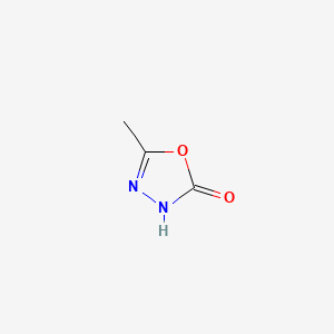 molecular formula C3H4N2O2 B1309155 5-甲基-1,3,4-噁二唑-2(3H)-酮 CAS No. 3069-67-8