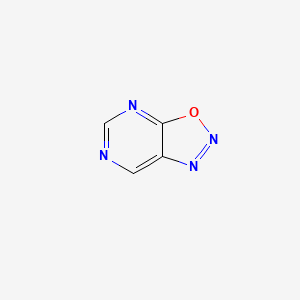 molecular formula C4H2N4O B13091553 [1,2,3]Oxadiazolo[5,4-d]pyrimidine CAS No. 273-66-5