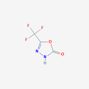 molecular formula C3HF3N2O2 B1309156 5-(Trifluoromethyl)-1,3,4-oxadiazol-2-OL CAS No. 82476-06-0
