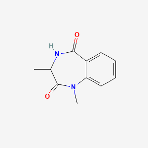 molecular formula C11H12N2O2 B1309158 1,3-dimethyl-3,4-dihydro-1H-1,4-benzodiazepine-2,5-dione CAS No. 5973-23-9