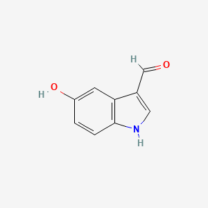 molecular formula C9H7NO2 B1309160 5-hydroxy-1H-indole-3-carbaldehyde CAS No. 3414-19-5