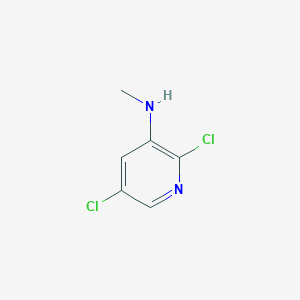 molecular formula C6H6Cl2N2 B13091667 2,5-Dichloro-N-methylpyridin-3-amine 