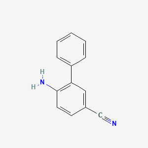 molecular formula C13H10N2 B13091718 6-Amino-[1,1'-biphenyl]-3-carbonitrile 