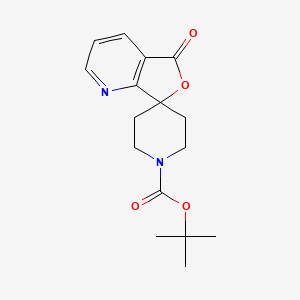 molecular formula C16H20N2O4 B13091724 tert-Butyl 5-oxo-5H-spiro[furo[3,4-b]pyridine-7,4'-piperidine]-1'-carboxylate 