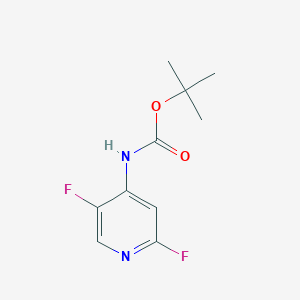 molecular formula C10H12F2N2O2 B13091868 tert-Butyl (2,5-difluoropyridin-4-yl)carbamate 